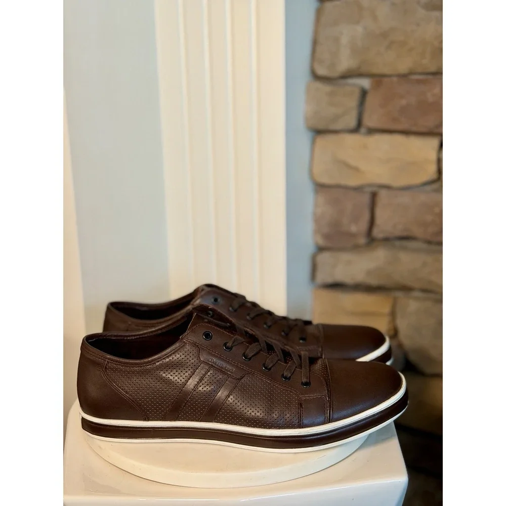 Kenneth Cole New York Brand Wagon 2 Men's Size 11 M Brown Leather  Sneaker